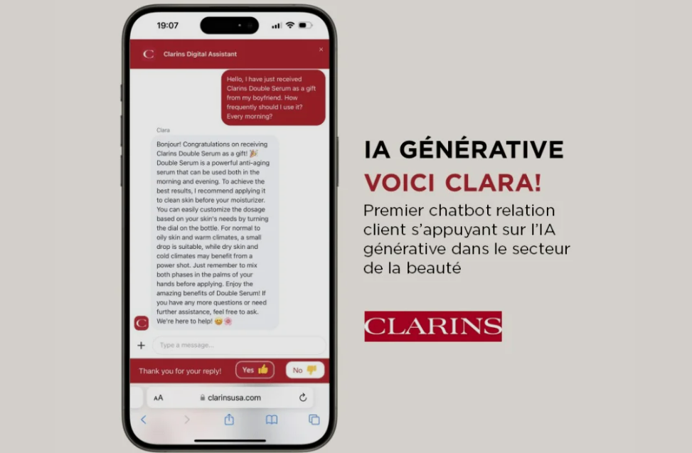 news-main-clarins-revolutionne-le-secteur-de-la-beaute-avec-clara-un-chatbot-pionnier-en-matiere-de-service-client-base-sur-lintelligence-artificielle-generative.1716375311.png